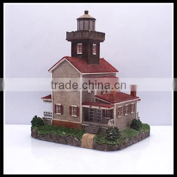 Custom Souvenir 3D Castle Building Model Craft Resin House Building Model Factory