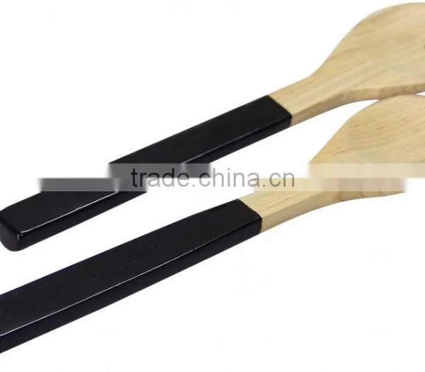 Bamboo Bowls and Spoon Set/ Eco-friendly Spun Bamboo Salad Bowls photo-5