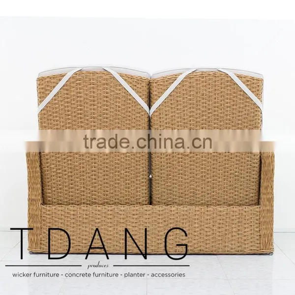 Mandalay Outdoor Patio Bench - Vietnam Wicker Furniture - ConversationFurniture photo-5