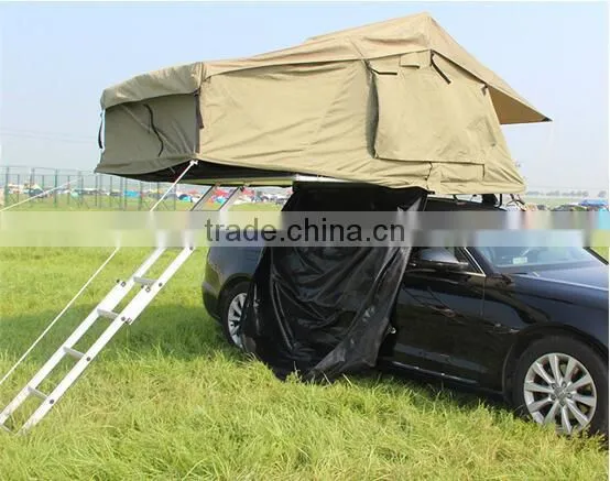 Outdoor SUV Canvas Camping Outdoor Roof Top Tent Car Roof Tent photo-6