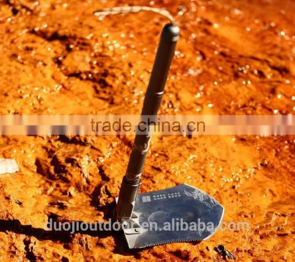 15-in-1 Outdoor Multi Tool Knife With Shovel Knife Hoe Flashlight Fire Flint photo-4
