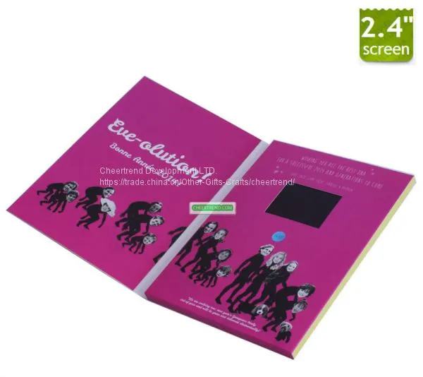 Mini USB 2.4'' Inch Lcd Video Business Brochure With 128M Memory Sensor Switch photo-5