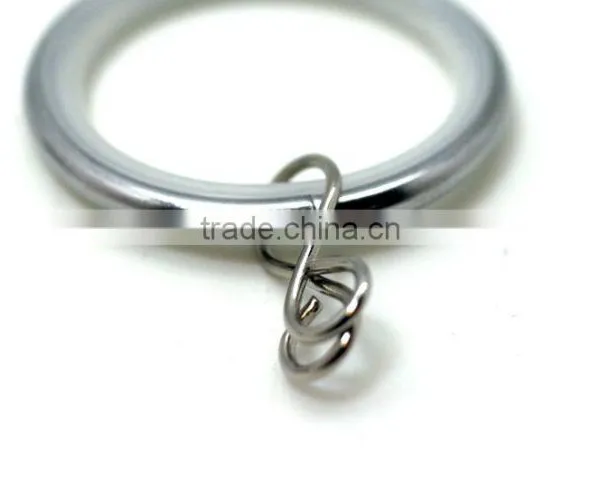 Low Noise Metal Curtain Rod Ring With Loose Eyelet Chrome Plated ID35mm/OD42mm photo-4