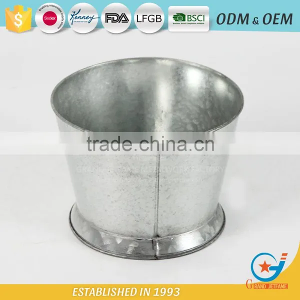 Garden Iron and Zinc Powder Coated Metal Buckets for Flowers Metal Bucket Planters photo-2