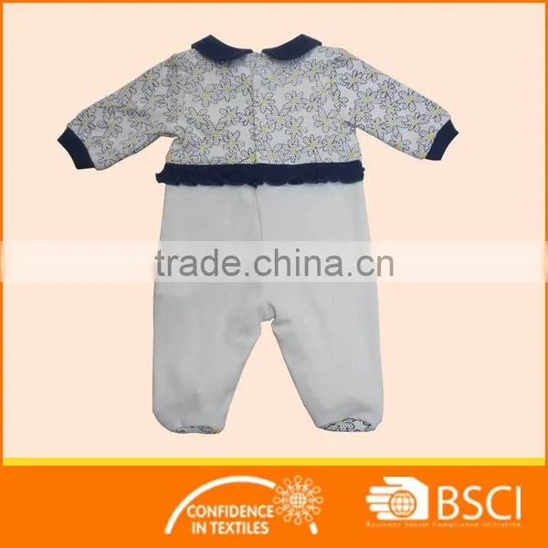 New Fashion Floral Long Sleeved Cotton Baby Clothes Romper photo-2