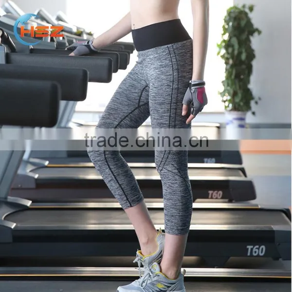 HSZ-3001 NEW Design Sew Sassy Icing Legging Yoga Running Capri Pants, Girls Fashion Yoga Pants Wholesale Fitness Wear Yoga Cloth photo-2