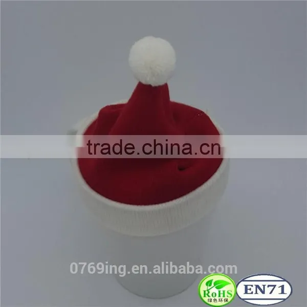 Custom Pom-Pom Knit Hat Decoration Mini Hat Funny Knit Winter Hats photo-5
