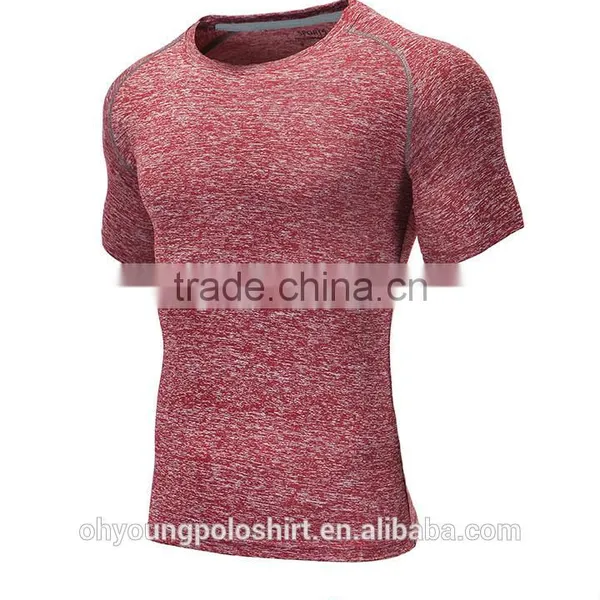 95%polyester 5%spandex Slim Fit Gym Clothing Mens Dri Fit T-shirt Running Tee Shirt Quick Dry Tshirt Onlie Shopping photo-4