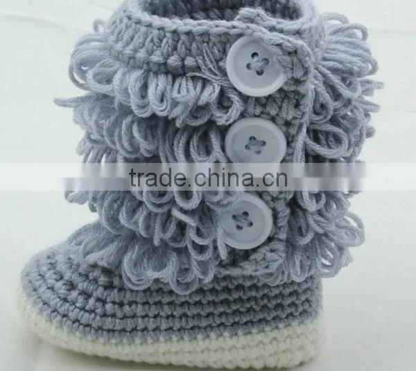 China Cheap Price Hand Knitted Baby Booties photo-5