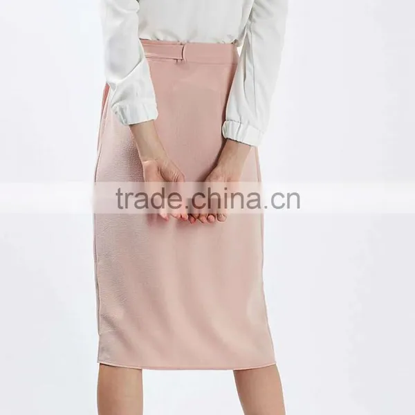 Fashion Women Wrap Tie Midi Skirt photo-5