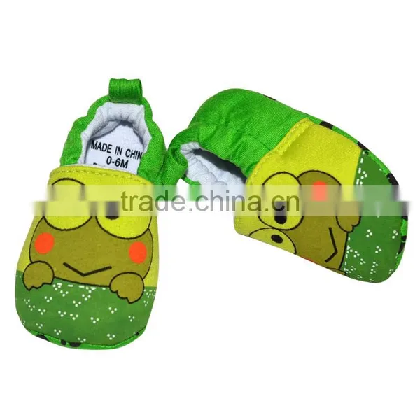 Cute Frog Printed Summer Cotton Baby Shoes photo-3