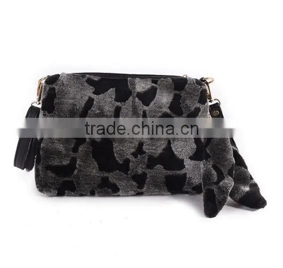 Winter Cute China Manufacturer Rabbit Fur Handbags With Low Price photo-6