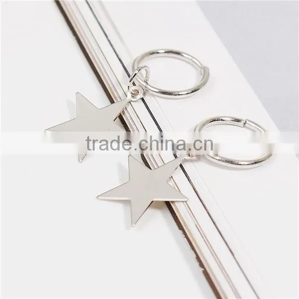Zinc Based Alloy Hair Accessories Findings Pentagram Star Antique Silver Hairpin For Women photo-3
