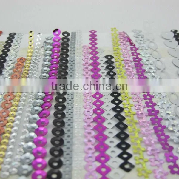 Hot Fix Pet Sequin Roll Pet Sequin Tape Motif Sequins Film photo-3