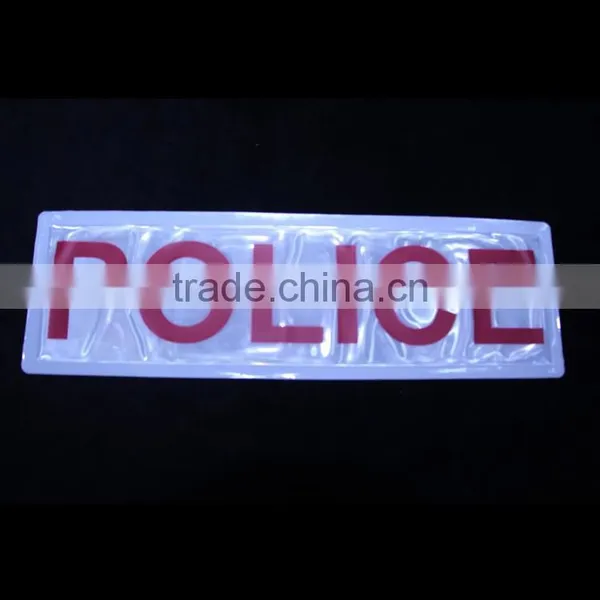 EN13356 Sew on Safety Garment Printed Reflective Pvc Patches photo-4