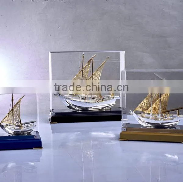 2017 NEW Style High Quality Beautiful Real Gold Plated Dhow With Home Office Decor & Gift photo-2