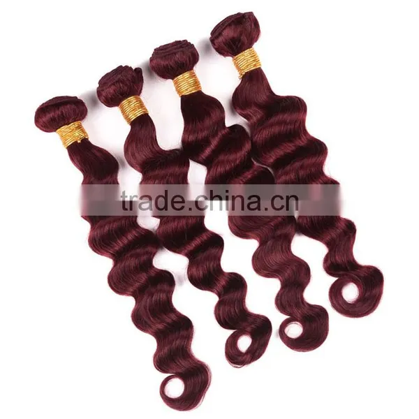 7A Grade Unprocessed Virgin Peruvian Loose Deep 99J 100% Peruvian Human Hair Loose Wave photo-2