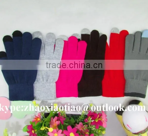 Knitted Touchscreen Gloves,Conductive Touch Gloves for Iphone/ipad photo-3