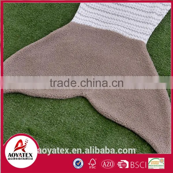 High Quality Multicolor Mix Knitted Mermaid Tail Blanket photo-3