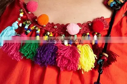2015 New Design of Orange Linen Cotton Mommy and Me Party Dress for Hallowmas Party Clothes photo-2