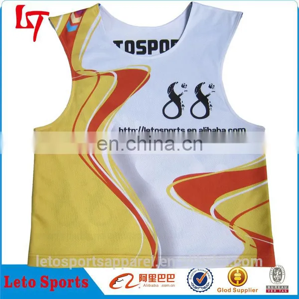 Custom Dye Sublimation Reversible Reversible Team Training Lacrosse Sleeveless Shirts/jerseys/gear Reversible Lacrosse Wear photo-4