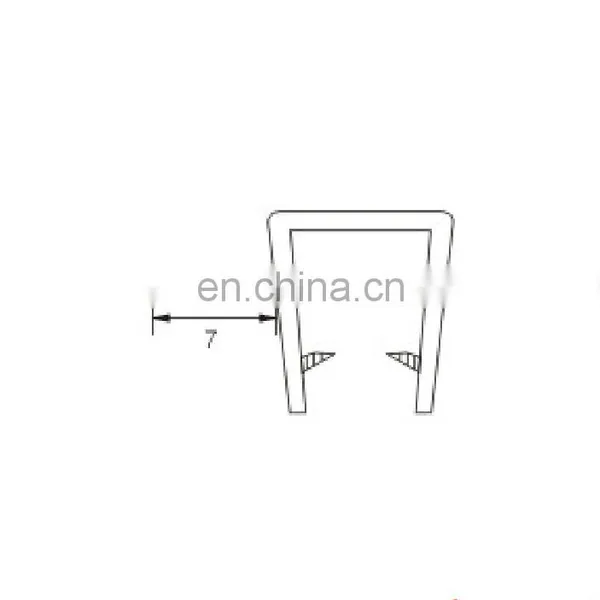 PVC Shower Door Waterproof Strip and Seal for 8mm Glass Door photo-2