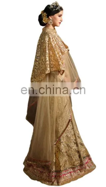 2017 Occasion Wedding Wear Cape Dress Anarkali Suits / 2017 Cape Jacket Anarkali Dress Material (anarkali Dresses) photo-5