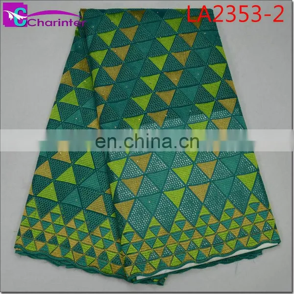 High Quality African Big Heavy Lace Fabrics LA2353 photo-3