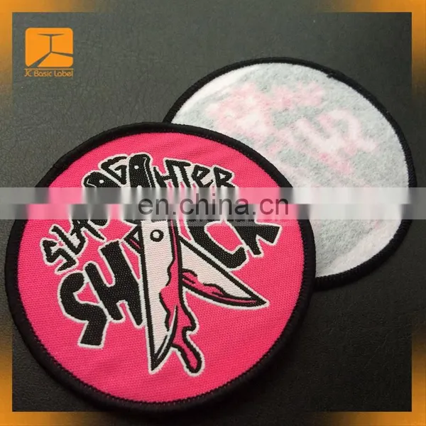 Handmade Embroidery Logo Woven Badge,Customized Fabric Woven Badge photo-5