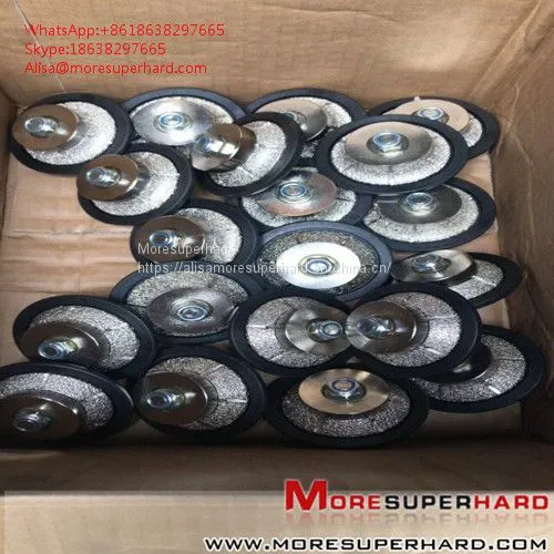 Vacuum Welded Diamond Grinding Wheel for All Kinds of Stone Product Alisa@moresuperhard.com photo-2