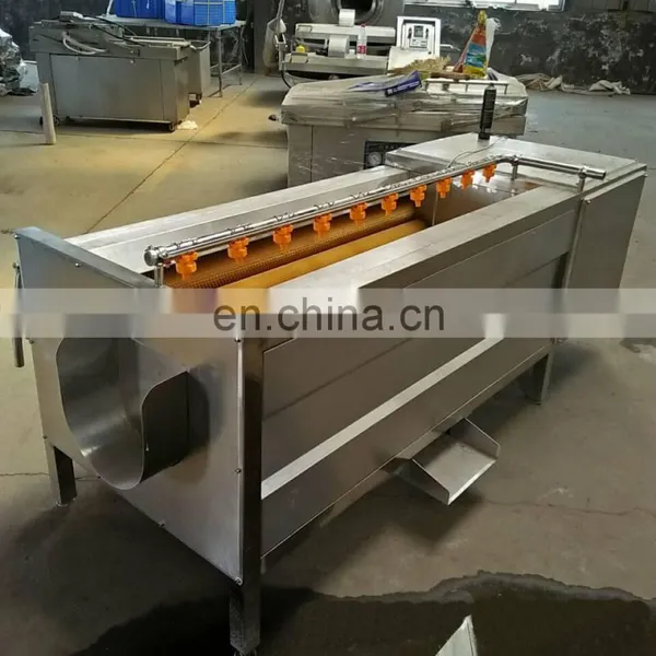 Automatic Vegetable Fruit Brush Cleaning Peeling Machine photo-2