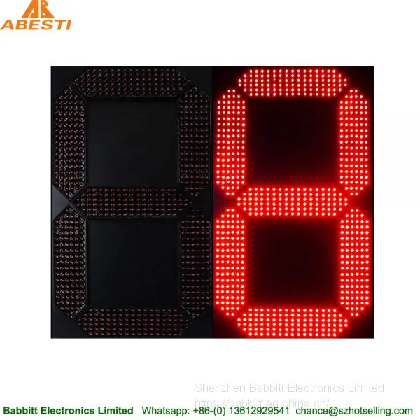 Led Digital Green Display/ Outdoor1digits Gas Price Led Signs/ 22 Inch 7 Segment Led Display photo-2