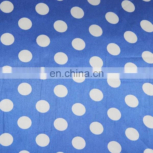 High Quality 50d*75d Polka Dot Printed Stretch Satin Fabric for Dress photo-5