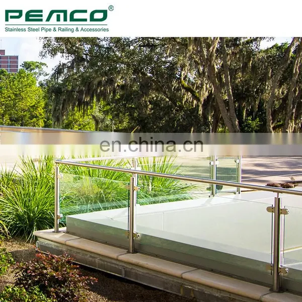 Factory Cheap Round Glass Clamp Stainless Steel Balcony Stainless Steel Glass Railing Systems photo-3