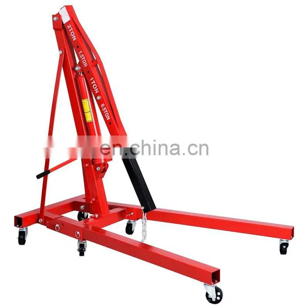 Hydraulic 2 TON FOLDING SHOP CRANE Mobile Engine Hoist Lifter Workshop Lift photo-2