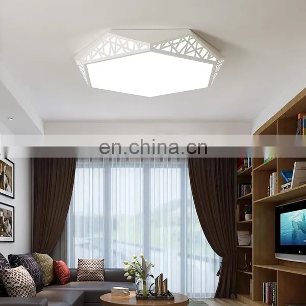 Fashion Personality Round LED Ceiling Lamp Living Room Simple Warm Romantic Art Lights photo-2