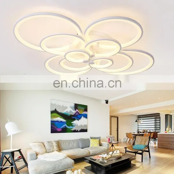 Modern Dimmable by Remote Control Led Acrylic Ceiling Lights for Drawing Room photo-6