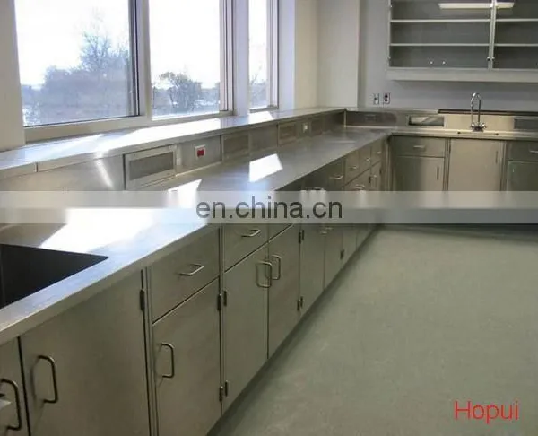 Ho Pui All Steel Benches Lab Side Table Central Tables Special for Chemistry Lab Used photo-2
