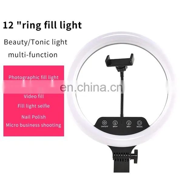 12 Inch Ring Anchor Live Fill Light Photo Camera Makeup Beauty Lighting Lamp Photography Soft Light Shooting Lamp photo-6