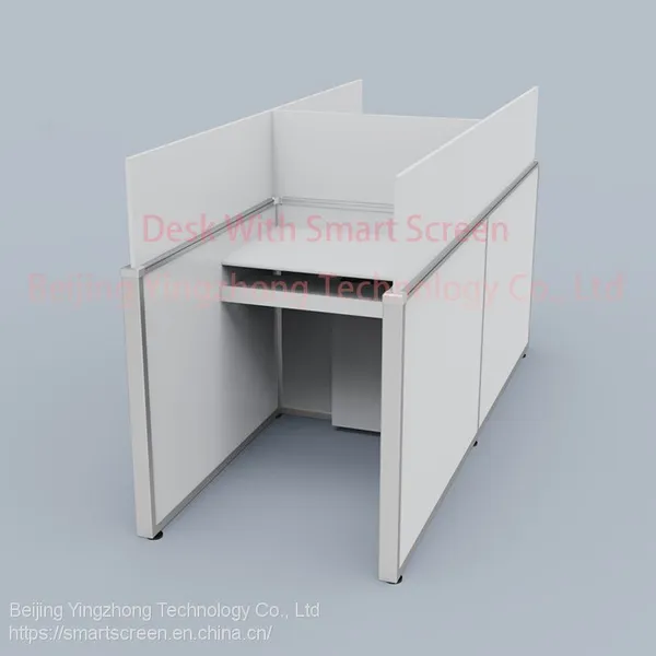 Height-adjustable Study Cubicle Partiton Anti-noise Carrel Dividers Lifting Hidden Screen Library Table Office Workstation Computer Desk photo-2