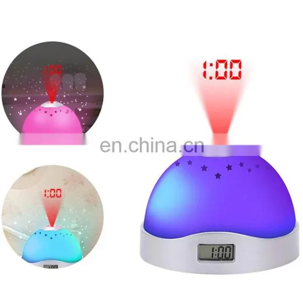 Battery Operated 7 Colors Changed Star Sky Master Projector Alarm Clock LED photo-5