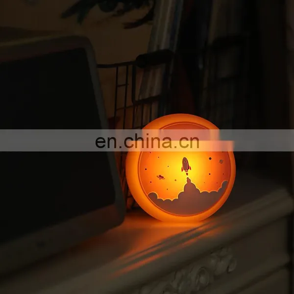 New Product 2021 LED Night Light Silicone Cute Nursery Lights for Kids Baby Children photo-2