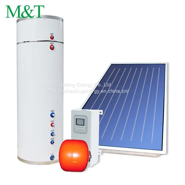 300l Flat Plate Solar Water Heater Tongxiang Hot Water Storage Tank With Heat Exchanger photo-2
