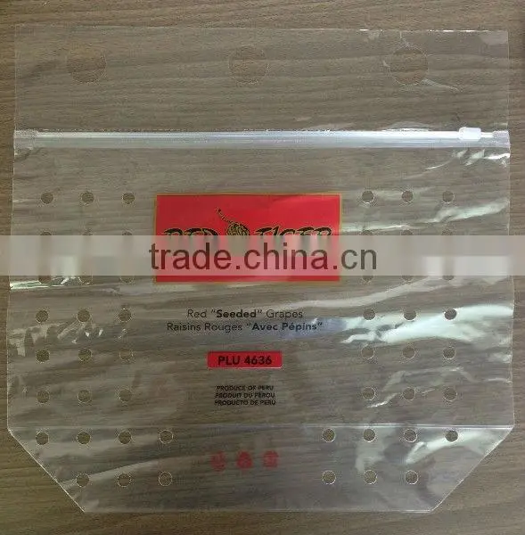 Clear LDPE Chinese Packing Plastic Bag 1kg for Grape photo-3