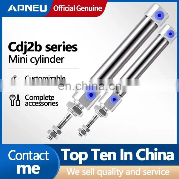 Pneumatic Cdj2B 10 Type Mini Pneumatic Air Cylinder Double Acting Single Rod 10mm 16mm Bore 10~150mm Stroke CDJ2B16 photo-4