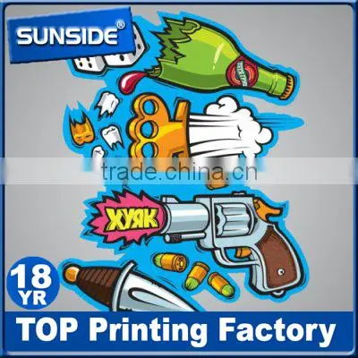 UV Protection Vinyl Sticker/UV Invisible Logo Sticker Printing D-0627 photo-4