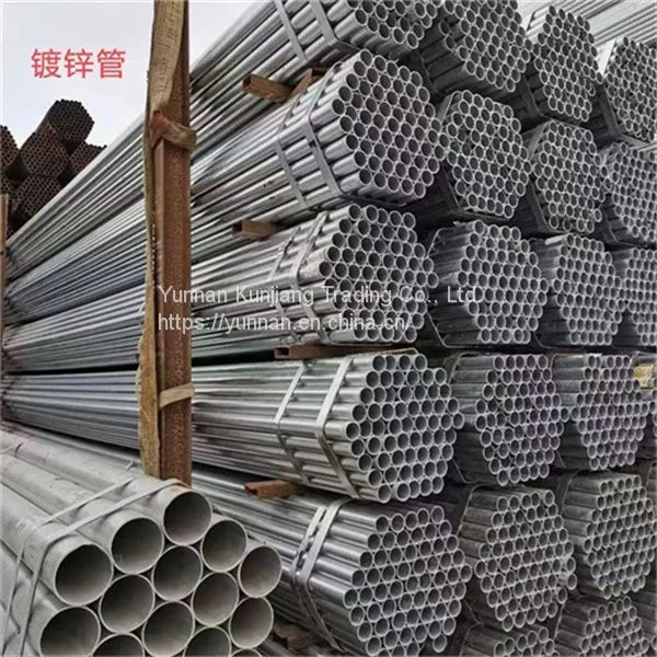 Yunnan Galvanized Steel Pipe Wholesale Q235 Hot Dip Galvanized Steel Pipe Greenhouse Vegetable Steel Pipe Specifications Are Complete photo-2