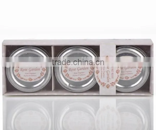 Promotion Gifts 3 Pcs a Set Decorative Gifts Glass Candles photo-2