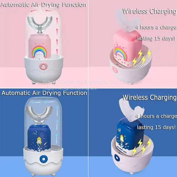 Electric Automatic Toothbrush U Type Kids Children Electronic Toothbrushes By Weiqi photo-4