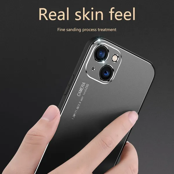 For Apple12Pro Max Waterproof Mobile Cell Phone Case For Iphone14 Aluminum Alloy Soft Glue 13 Protective Cover Frosted Fine Hole photo-5